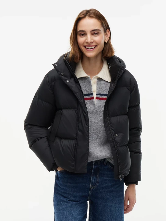 Tommy Hilfiger dámska čierna páperová bunda