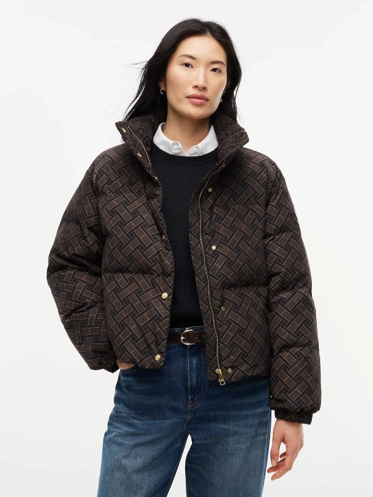 Tommy Hilfiger dámska vzorovaná páperová bunda