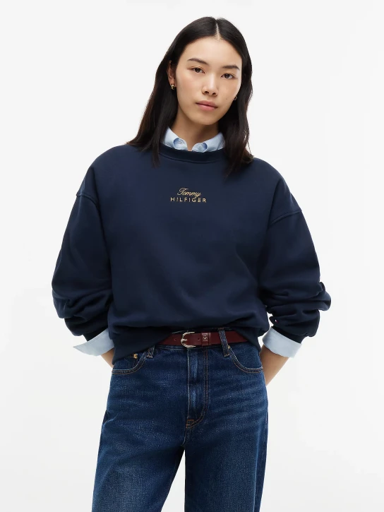 Tommy Hilfiger dámska tmavo modrá mikina