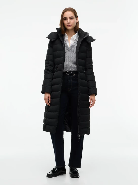Tommy Hilfiger dámsky čierny páperový kabát