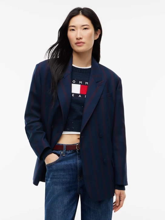 Tommy Jeans dámske tmavo modré sako