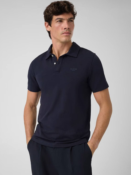 Guess pánske modré polo tričko