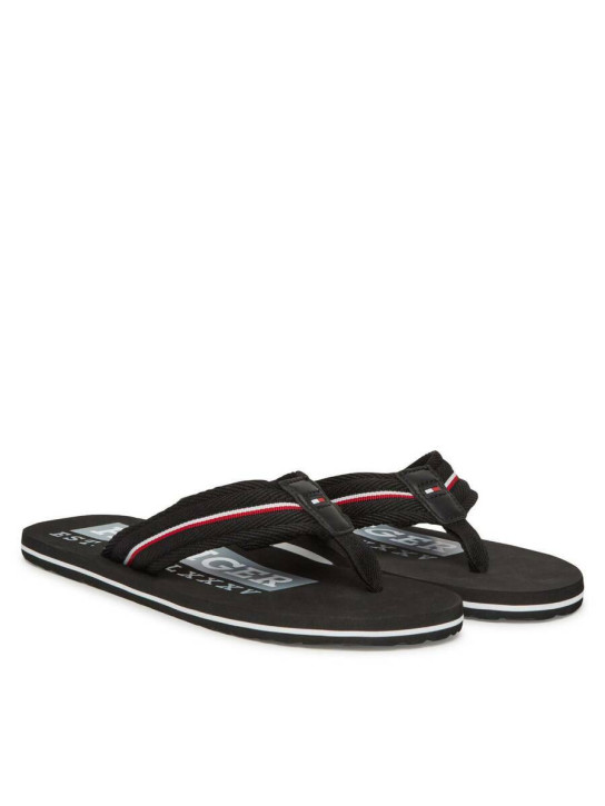 Tommy Hilfiger pánske čierne žabky