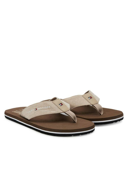 Tommy Hilfiger pánske béžové žabky