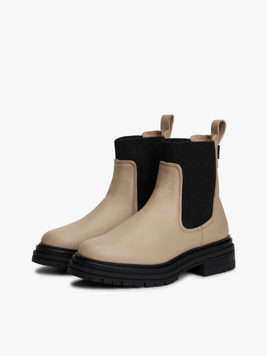 Tommy Hilfiger dámske béžové členkové topánky