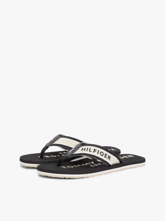 Tommy Hilfiger pánske čierne žabky