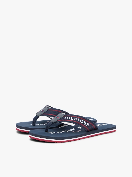 Tommy Hilfiger pánske tmavo modré žabky