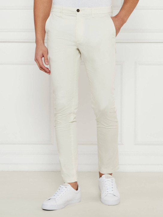 Tommy Hilfiger pánske smotanové nohavice