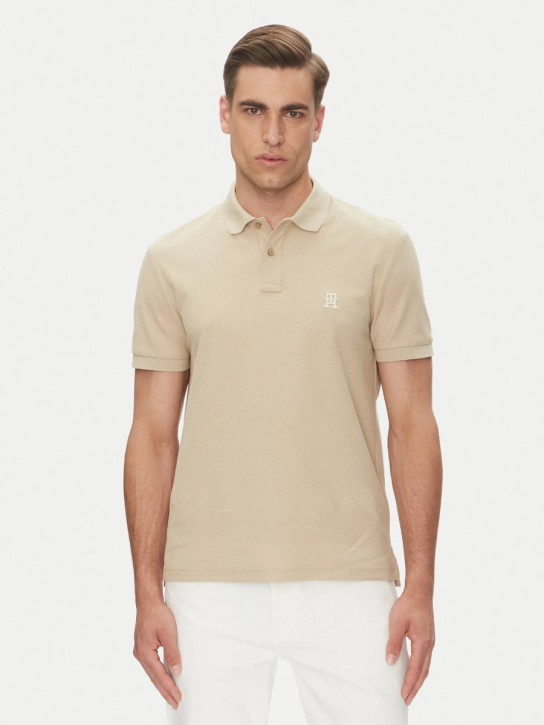 Tommy Hilfiger pánske béžové polo tričko