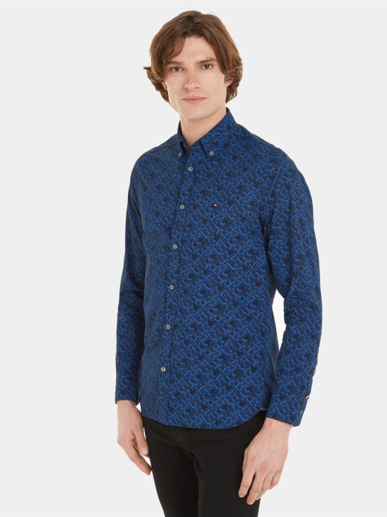 Tommy Hilfiger pánska tmavo modrá košeľa