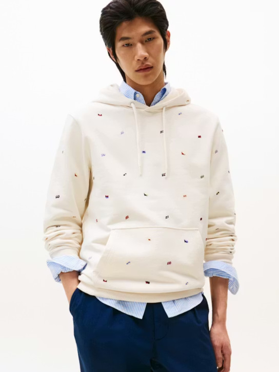 Tommy Hilfiger pánska krémová mikina