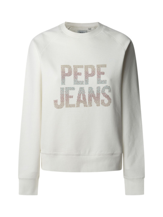 Pepe Jeans dámska krémová mikina