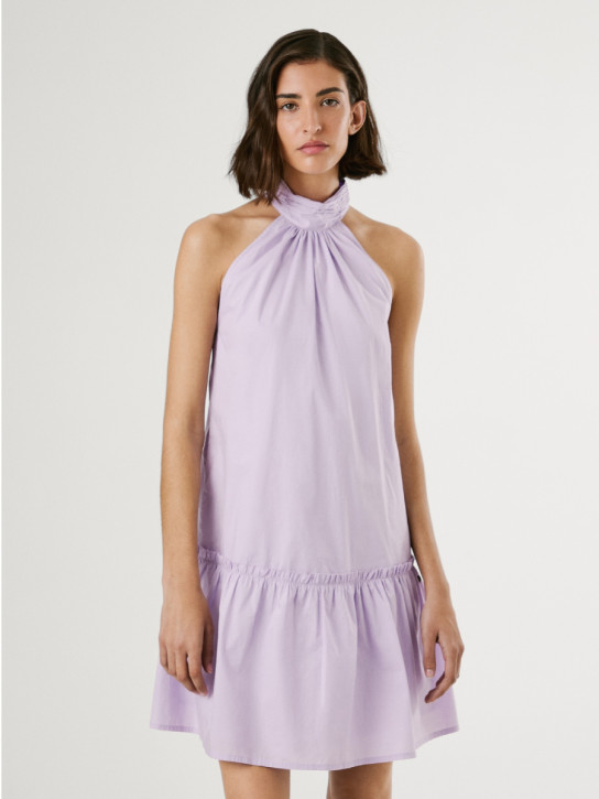 Pepe Jeans dámske fialové šaty