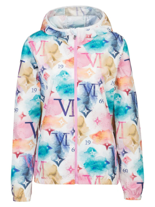 19v69 dámska biela vzorovaná bunda