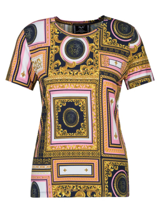 19v69 dámske vzorované tričko