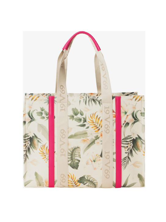 19v69 dámska krémová kabelka