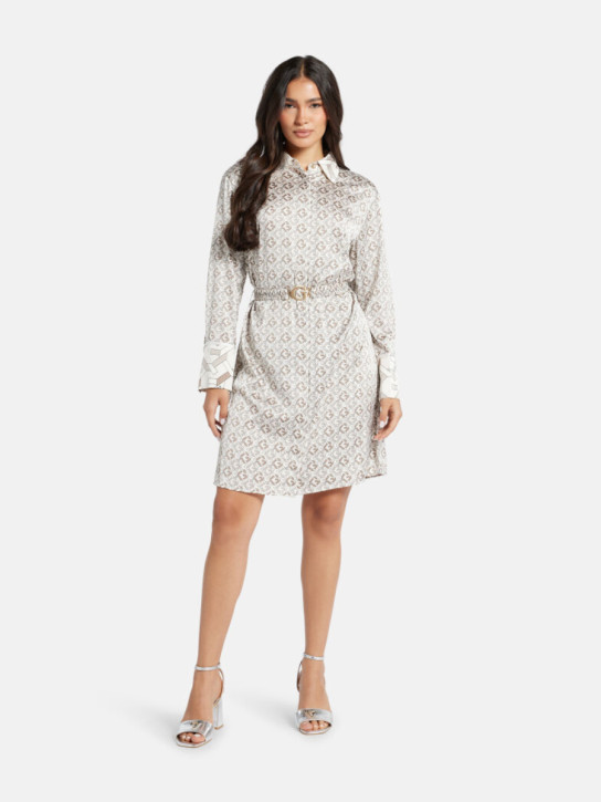 Guess dámske béžové košeľové šaty