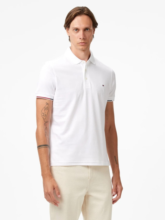 Tommy Hilfiger pánske biele polo tričko