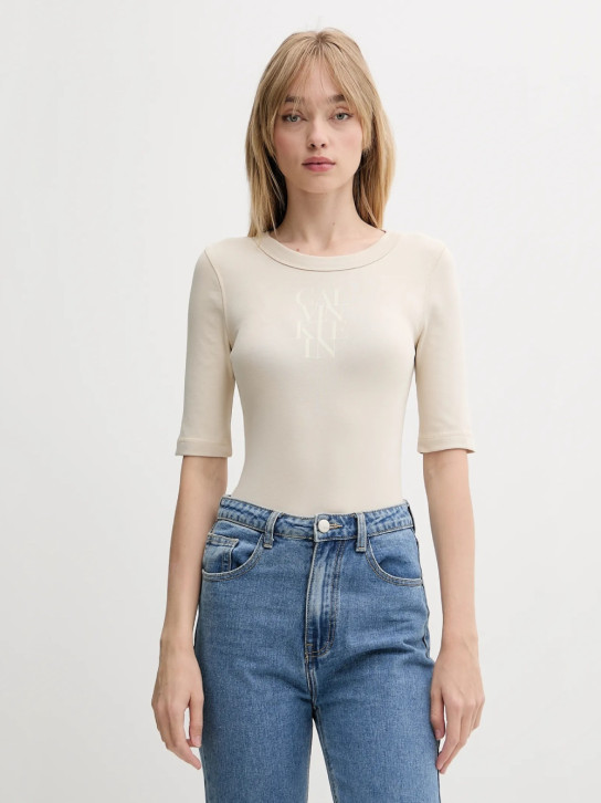 Calvin Klein dámske béžové tričko