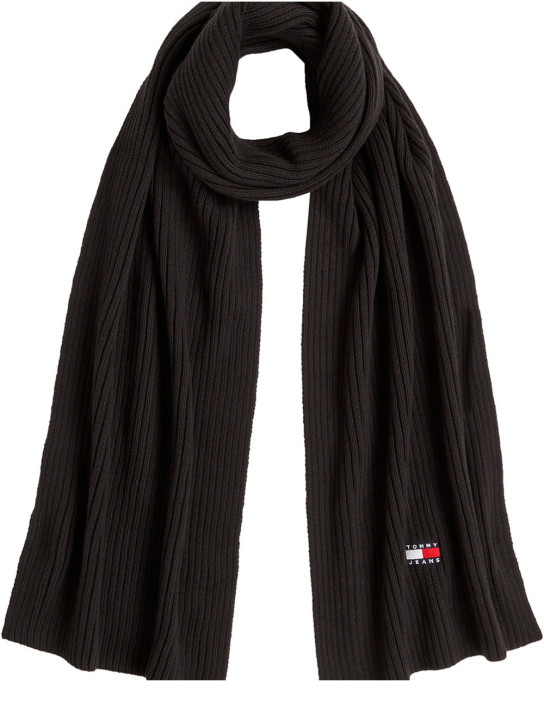 Tommy Jeans pánska čierna šál