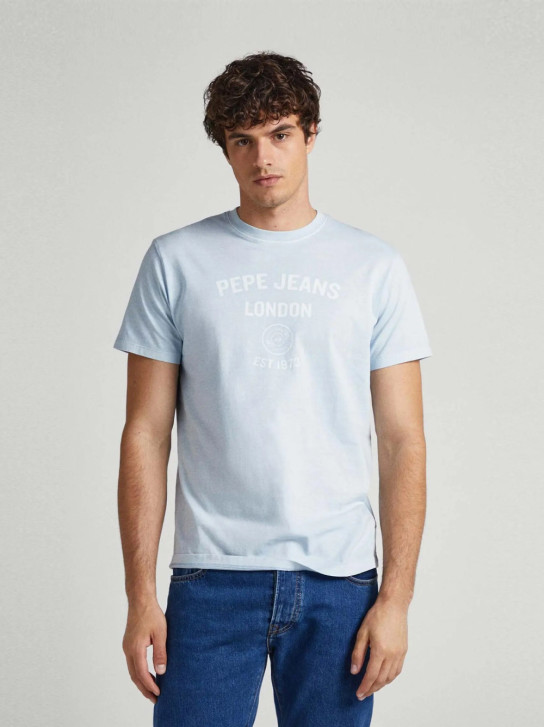 Pepe Jeans pánske svetlo modré tričko