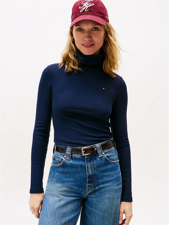 Tommy Hilfiger dámsky tmavomodrý rolák