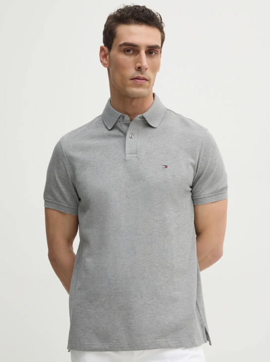 Tommy Hilfiger pánske šedé polo tričko