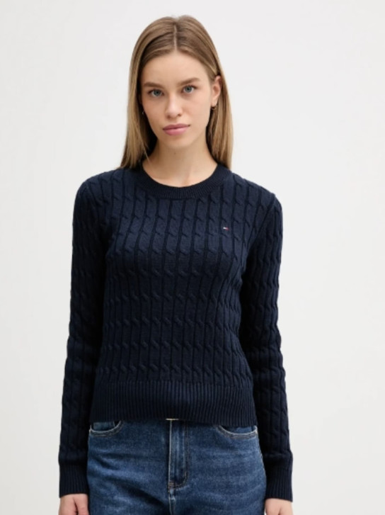 Tommy Hilfiger dámsky tmavomodrý sveter