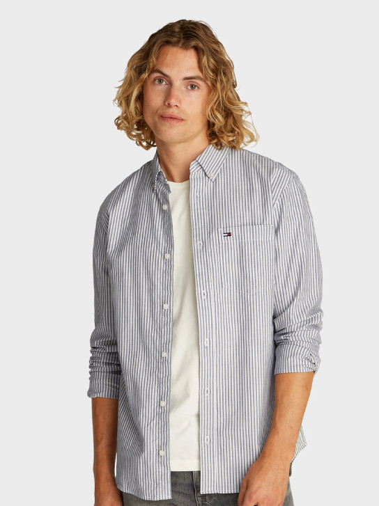 Tommy Jeans pánska pruhovaná košeľa