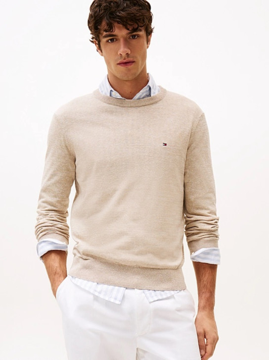 Tommy Hilfiger pánsky béžový sveter