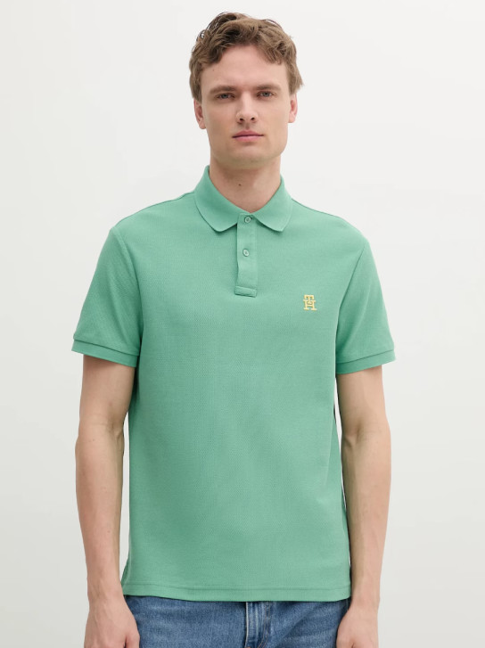 Tommy Hilfiger pánske svetlo zelené polo tričko