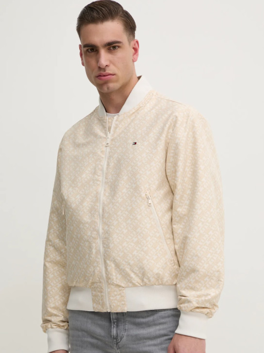 Tommy Hilfiger pánska béžová bunda bomber 