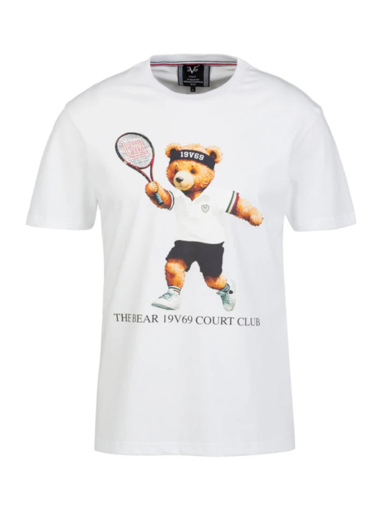 19v69 pánske biele tričko