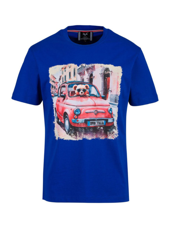 19v69 pánske modré tričko