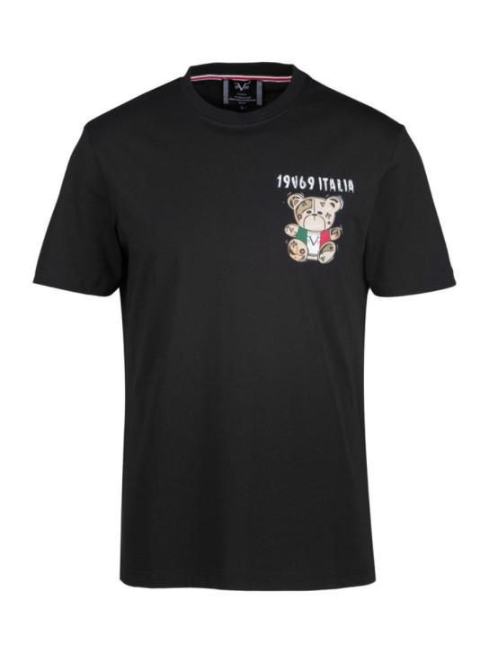 19v69 pánske čierne tričko