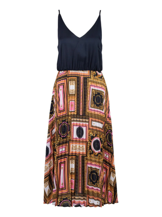 19v69 dámske vzorované šaty