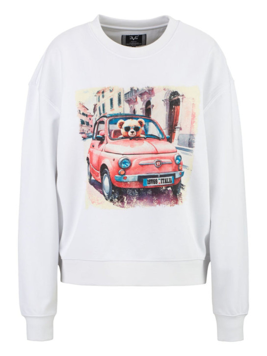 19v69 dámska biela mikina