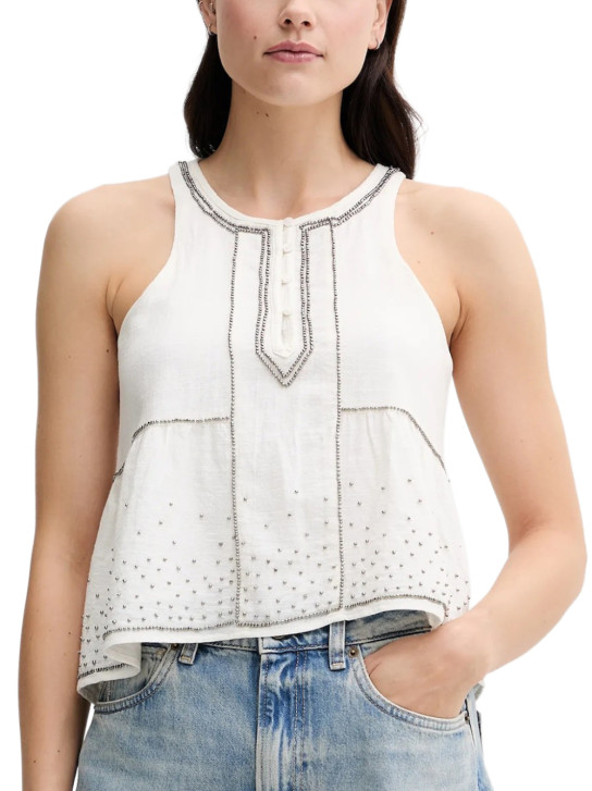 Pepe Jeans dámsky biely top
