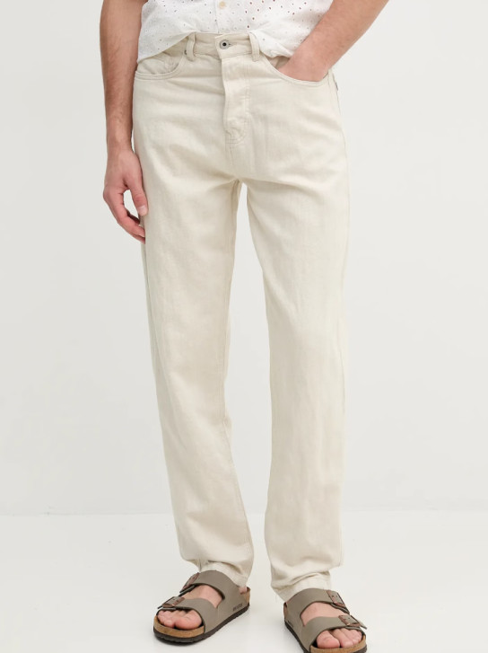 Pepe Jeans pánske krémové džínsy