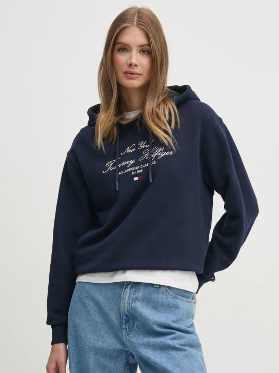 Tommy Hilfiger dámska tmavo modrá mikina