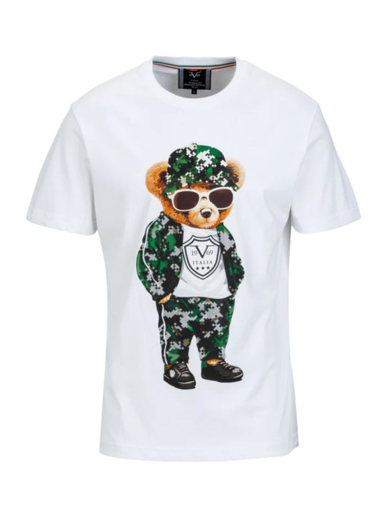 19v69 pánske biele tričko