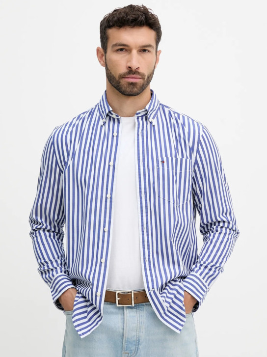 Tommy Hilfiger pánska modro biela košeľa