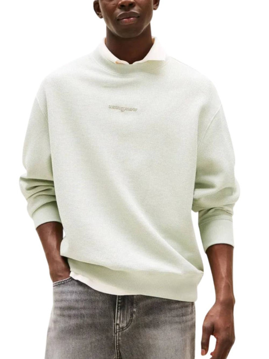 Tommy Jeans pánska zelená mikina