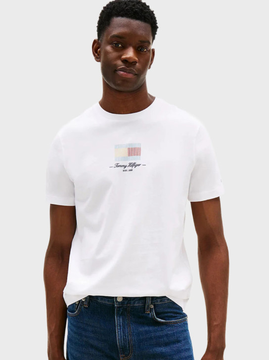Tommy Hilfiger pánske biele tričko