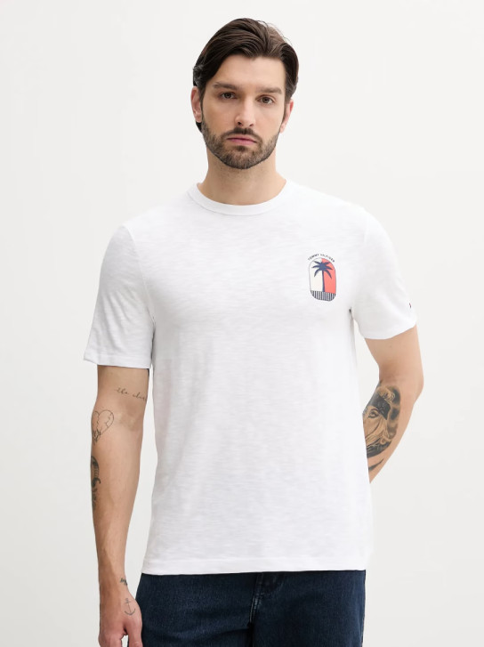 Tommy Hilfiger pánske biele tričko