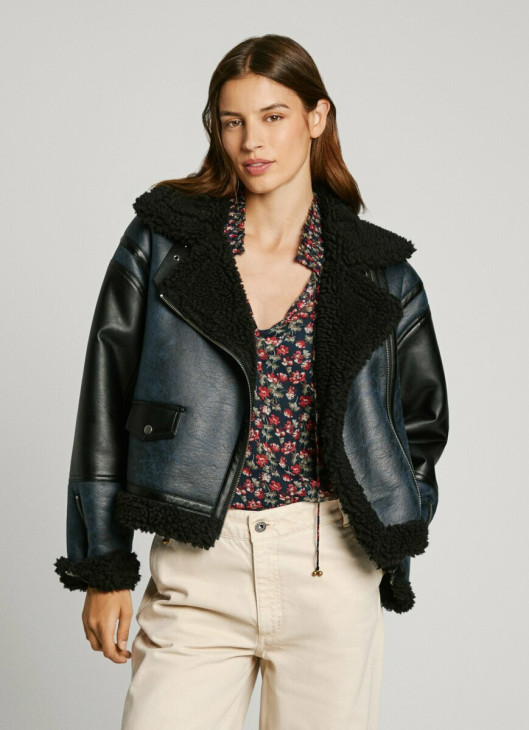 Pepe Jeans dámska modrá bunda BROOKLYN