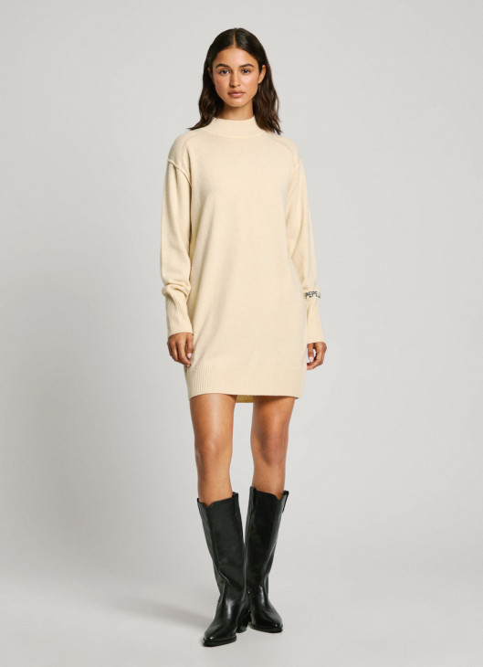 Pepe Jeans dámske krémové šaty HAZEL