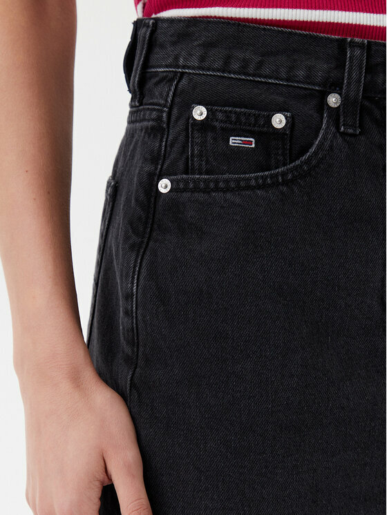 detail Tommy Jeans dámska džínsová sukňa