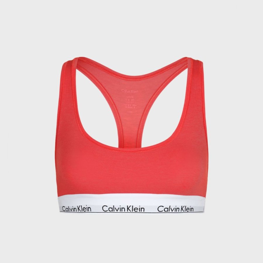 detail Calvin Klein dámska žiarivo červená braletka