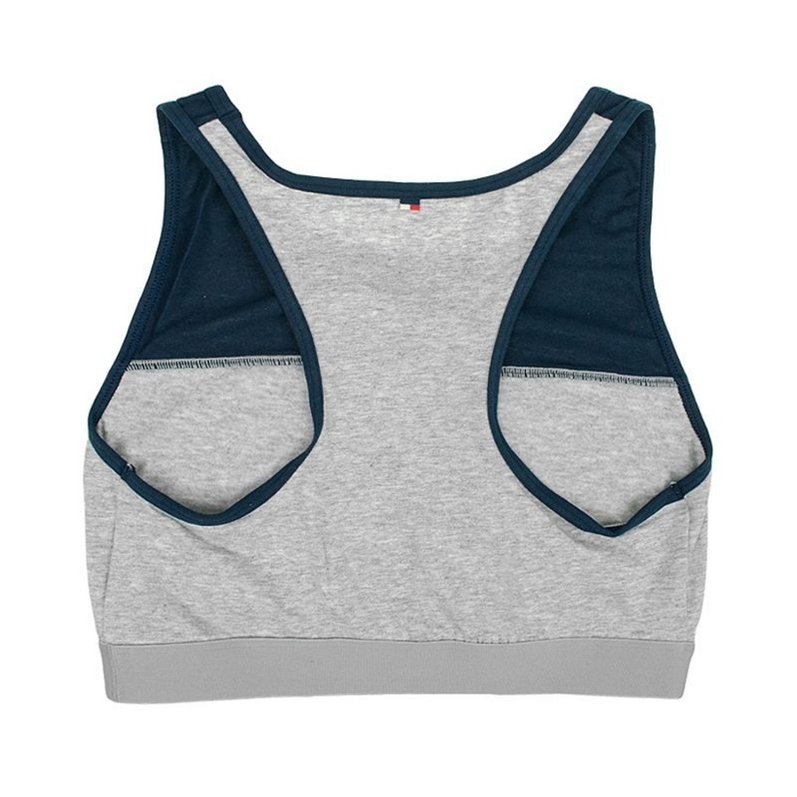 detail Tommy Hilfiger dámska šedá športová podprsenka